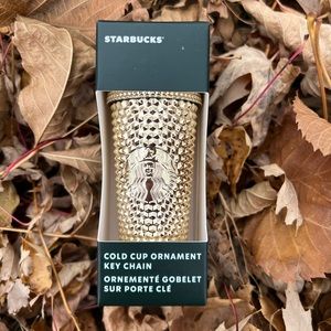 Starbucks Gold Studded Keychain